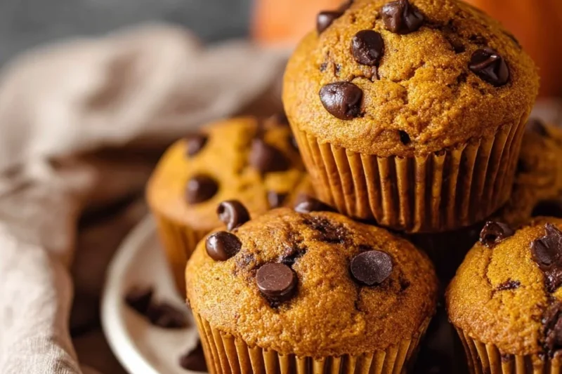 Pumpkin Chocolate Chip Muffins