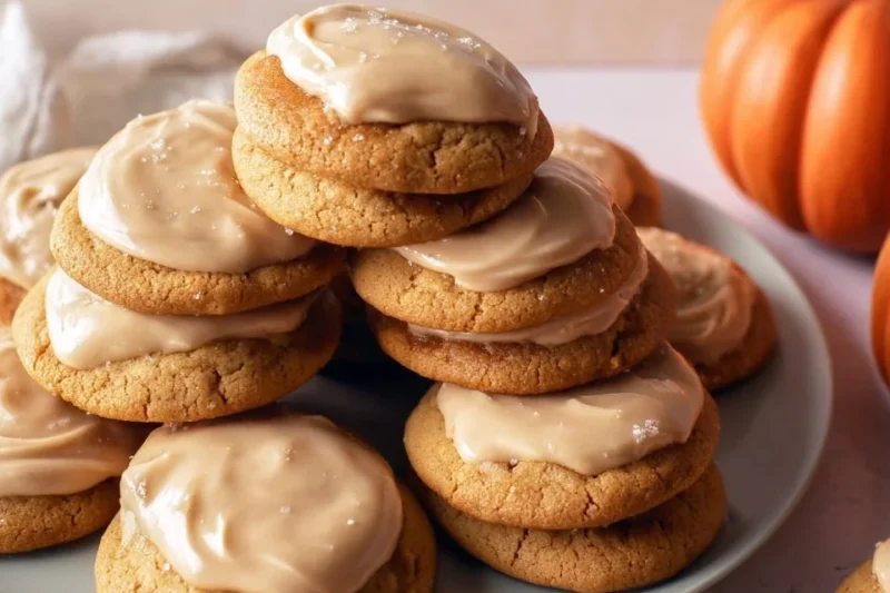 Pumpkin Cookies with Brown Sugar Frosting