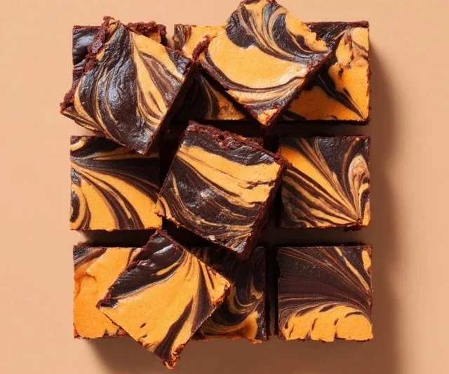 Pumpkin Swirl Brownies