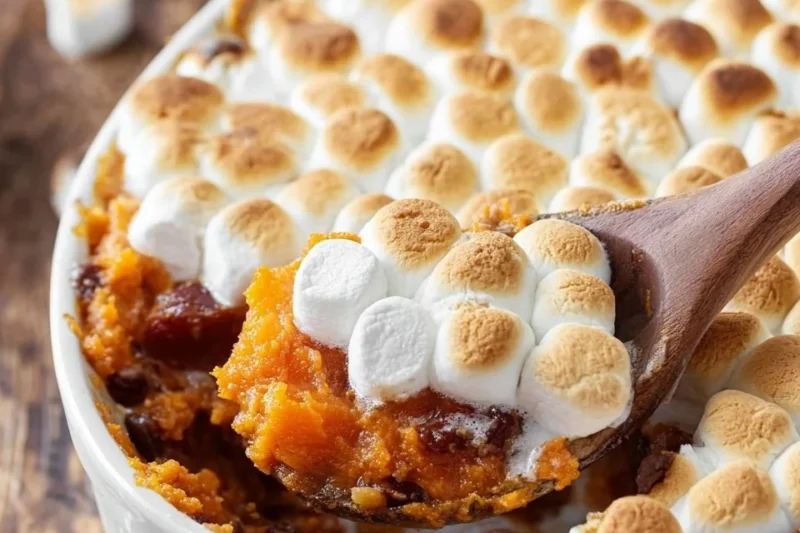 Sweet Potato Casserole with Marshmallows