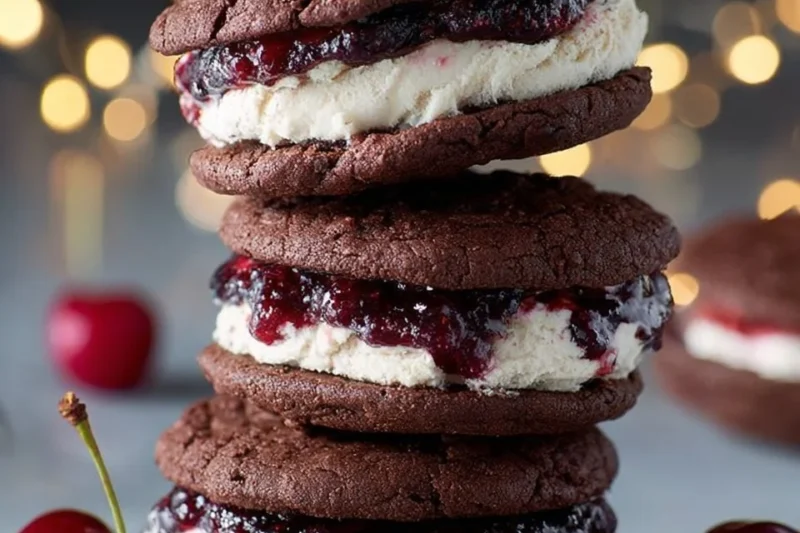 Black Forest Ice Cream Sandwich