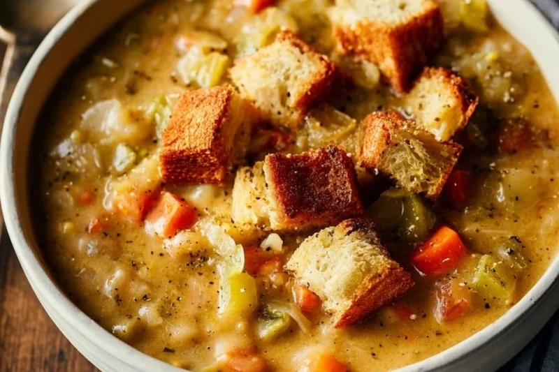 Delicious bowl of Broccoli Cheddar Soup garnished with fresh broccoli and cheese