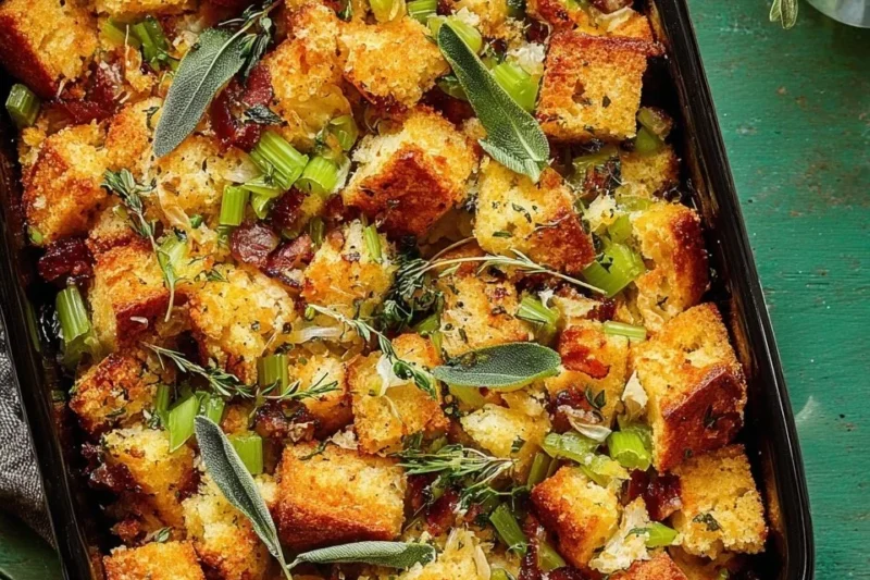 Cornbread Stuffing with Bacon