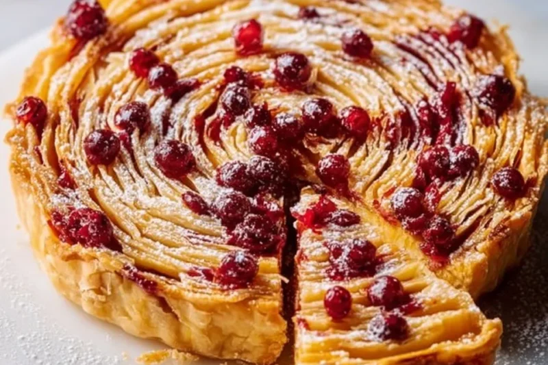 Cranberry Crinkle Tart