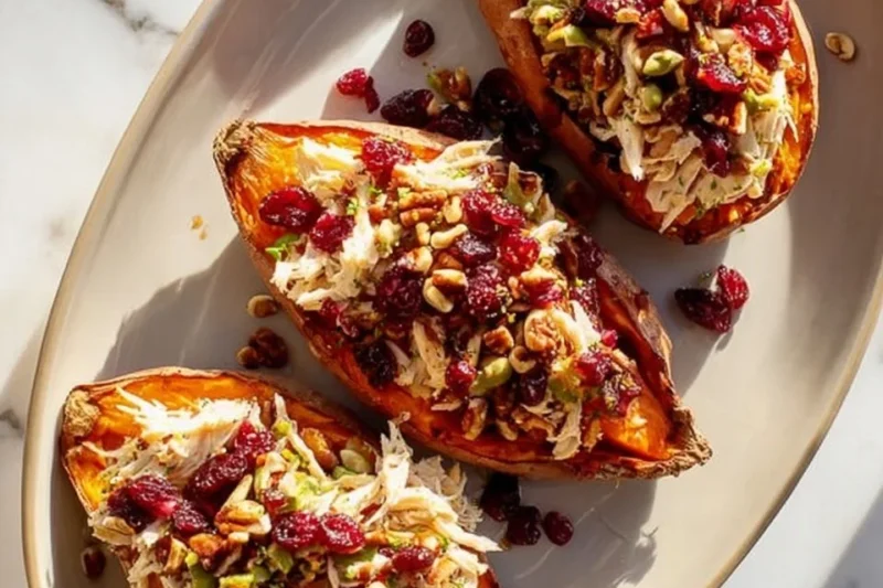 Leftover Stuffed Sweet Potatoes