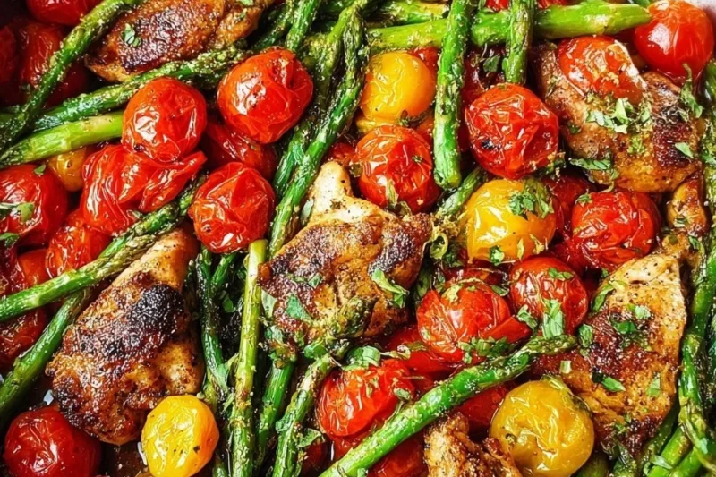 One-Pan Pesto Chicken and Veggies