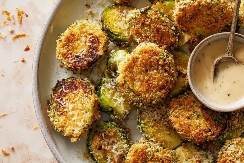 Parmesan Crusted Brussels Sprouts