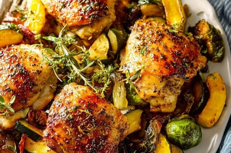 Sheet Pan Harvest Chicken and Veggies