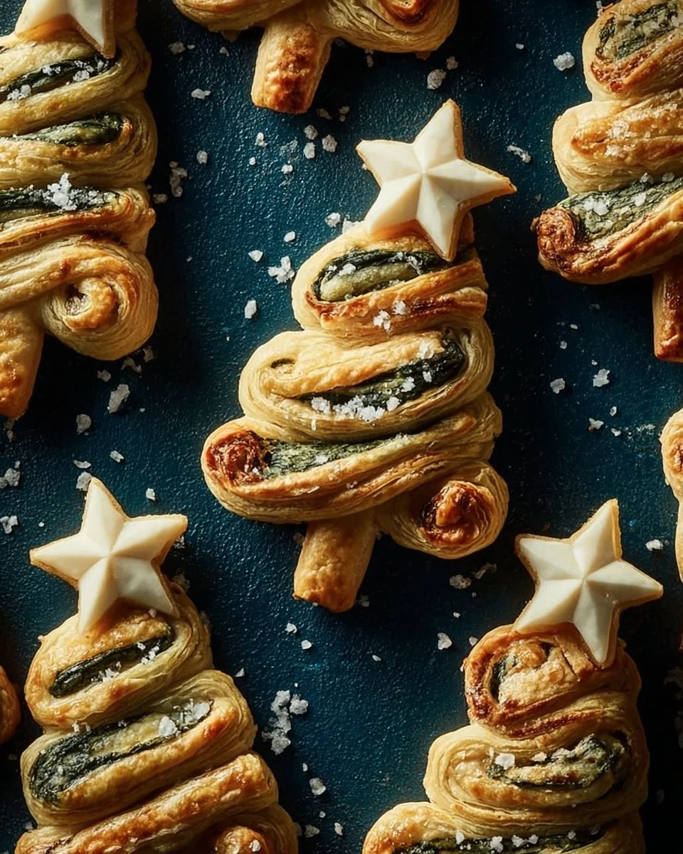 Spinach artichoke Christmas tree skewers for holiday celebrations